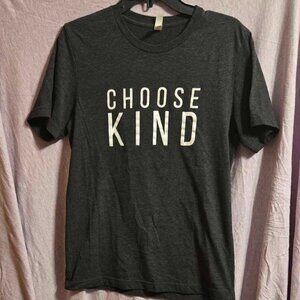Bella + Canvas Choose Kind Black & White Tee Shirt Size M